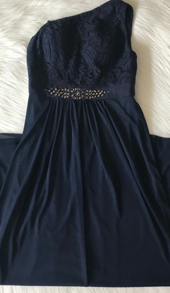 Junior bridesmaid chiffon and lace dress